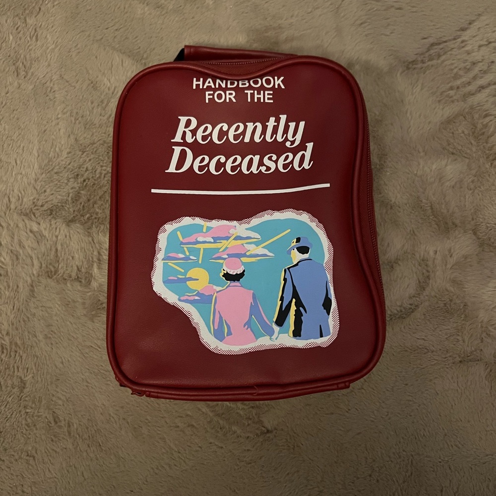 Beetlejuice handbook for the recently deceased lunch box